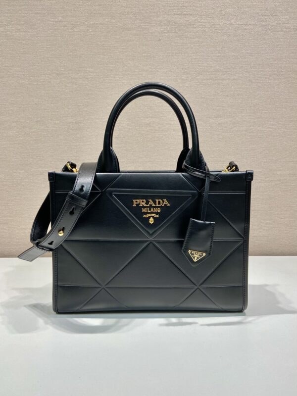 Prada Small leather Prada Symbole bag with topstitching