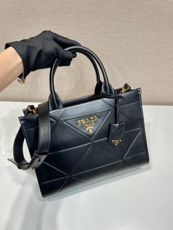 Prada Small leather Prada Symbole bag with topstitching