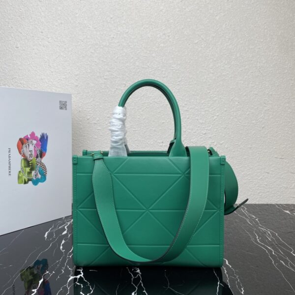 Prada Small Tote BagSmall leather Prada Symbole bag with topstitching