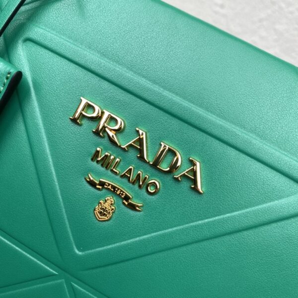 Prada Small Tote BagSmall leather Prada Symbole bag with topstitching