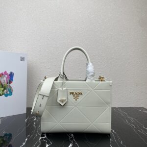 Prada Small leather Prada Symbole bag with topstitching