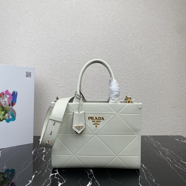 Prada Small leather Prada Symbole bag with topstitching