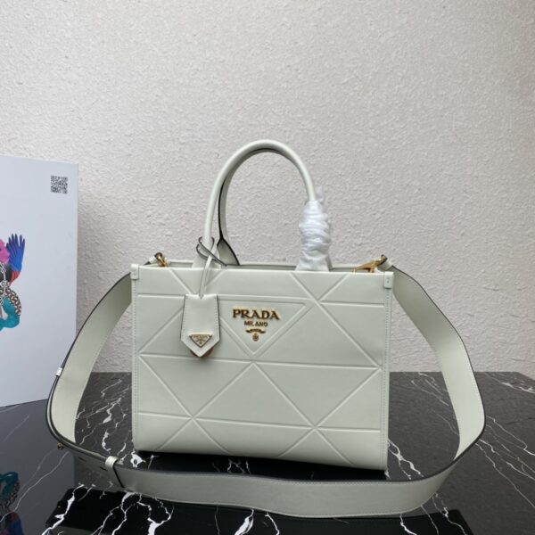 Prada Small leather Prada Symbole bag with topstitching