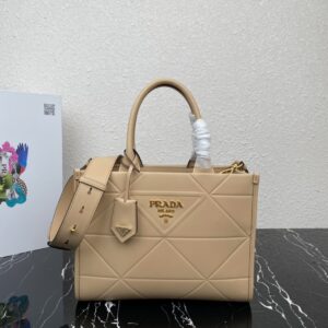 Prada Small leather Prada Symbole bag with topstitching