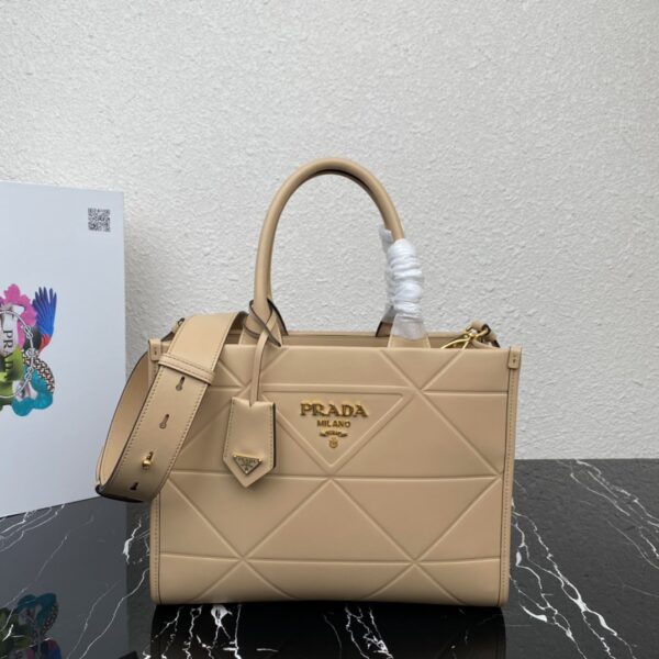 Prada Small leather Prada Symbole bag with topstitching