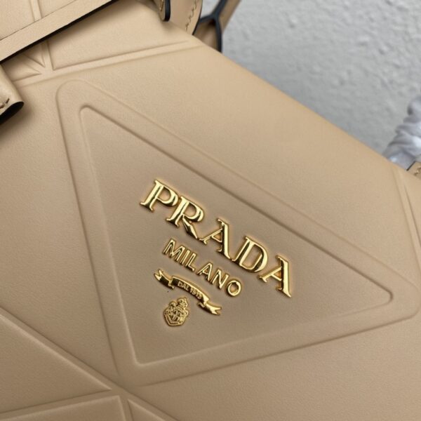 Prada Small leather Prada Symbole bag with topstitching