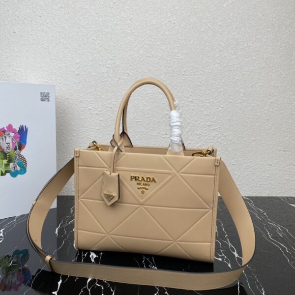 Prada Small leather Prada Symbole bag with topstitching