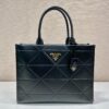 Prada Large leather Prada Symbole bag with topstitching