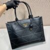 Prada Large leather Prada Symbole bag with topstitching