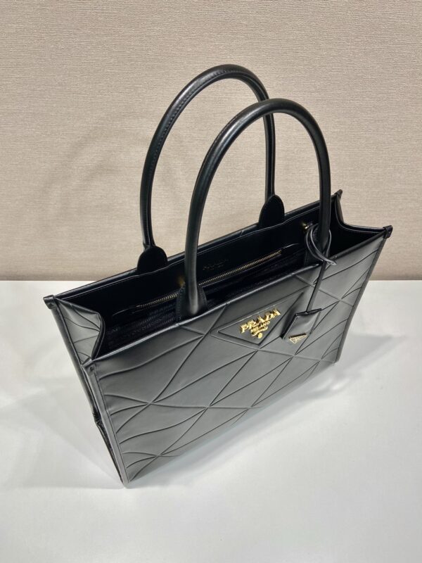 Prada Large leather Prada Symbole bag with topstitching