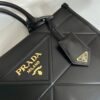 Prada Large leather Prada Symbole bag with topstitching