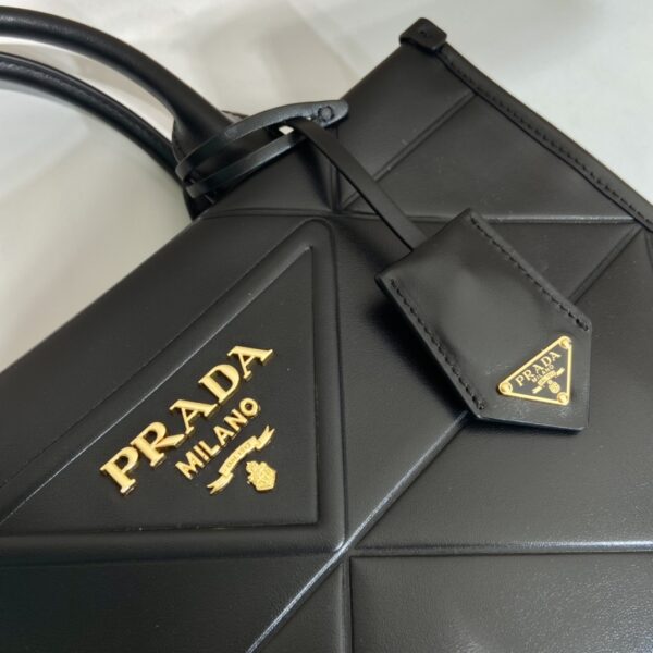 Prada Large leather Prada Symbole bag with topstitching