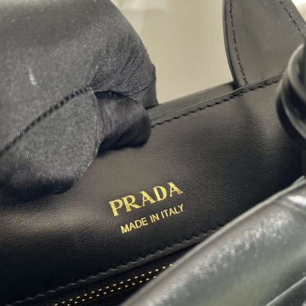 Prada Large leather Prada Symbole bag with topstitching