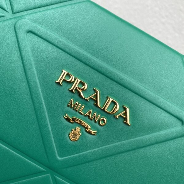 Prada Large leather Prada Symbole bag with topstitching