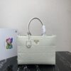Prada Large leather Prada Symbole bag with topstitching