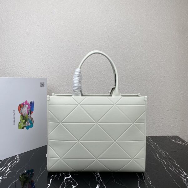 Prada Large leather Prada Symbole bag with topstitching