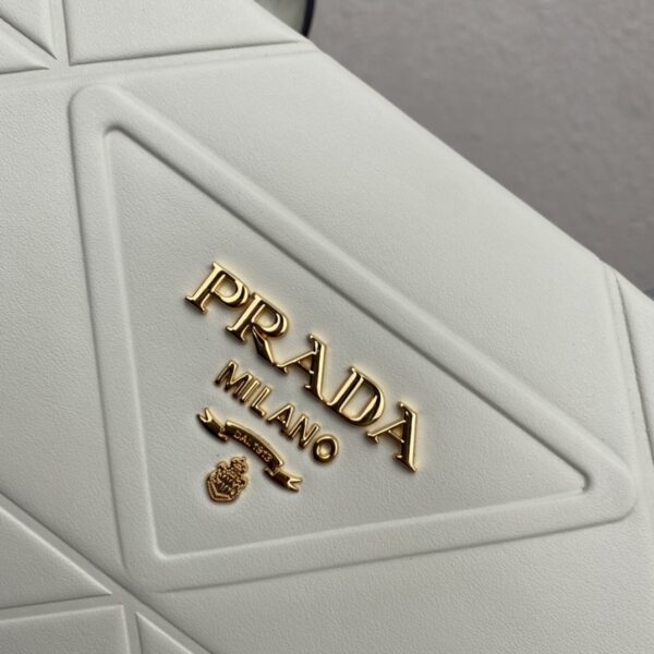 Prada Large leather Prada Symbole bag with topstitching