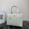 Prada Large leather Prada Symbole bag with topstitching