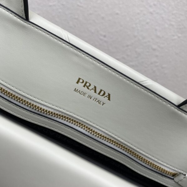 Prada Large leather Prada Symbole bag with topstitching