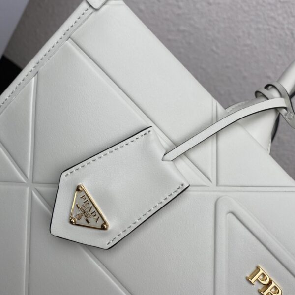 Prada Large leather Prada Symbole bag with topstitching