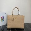Prada Large leather Prada Symbole bag with topstitching