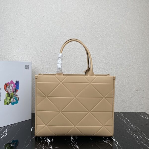 Prada Large leather Prada Symbole bag with topstitching