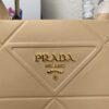 Prada Large leather Prada Symbole bag with topstitching