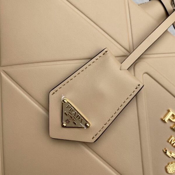 Prada Large leather Prada Symbole bag with topstitching