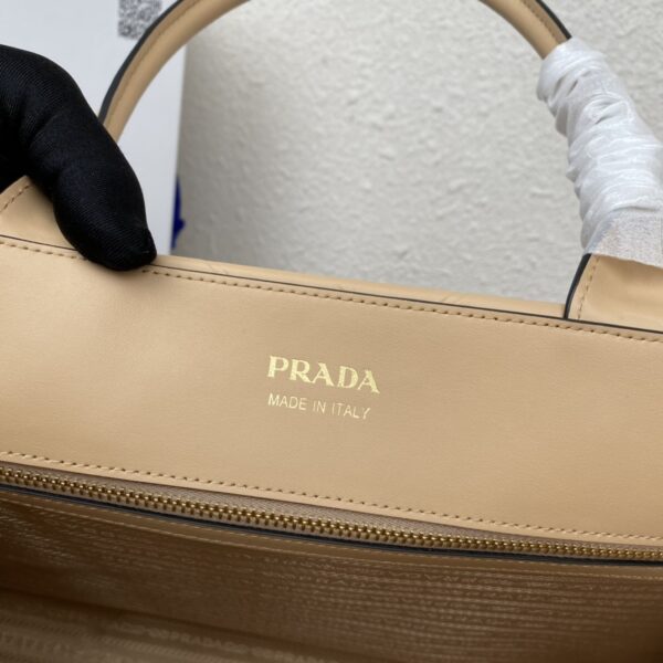 Prada Large leather Prada Symbole bag with topstitching