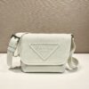 Leather bag with shoulder strap