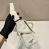 Leather bag with shoulder strap