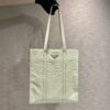 Prada Small antique nappa leather tote