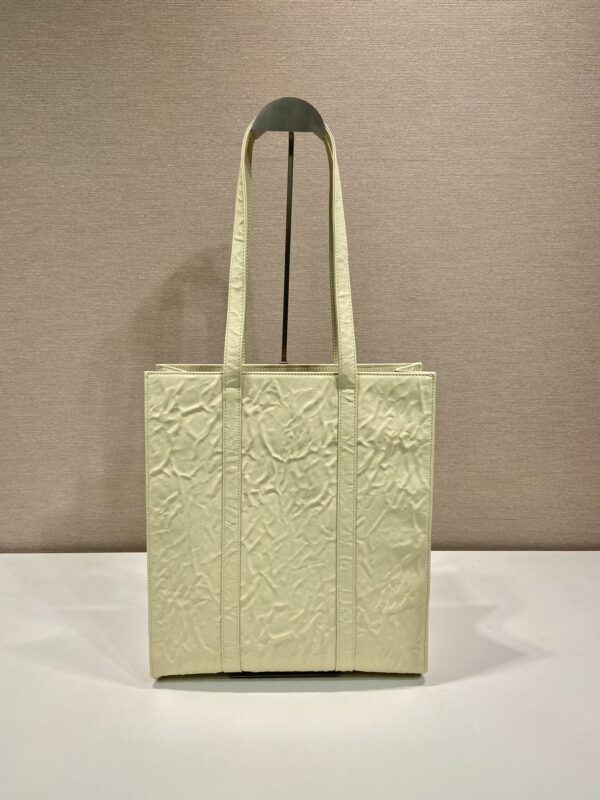 Prada Small antique nappa leather tote