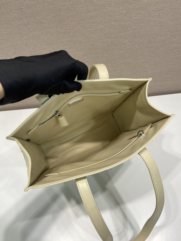 Prada Small antique nappa leather tote