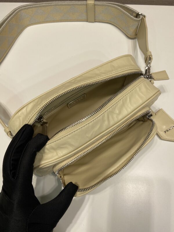 Prada Nappa antique leather multi-pocket shoulder bag