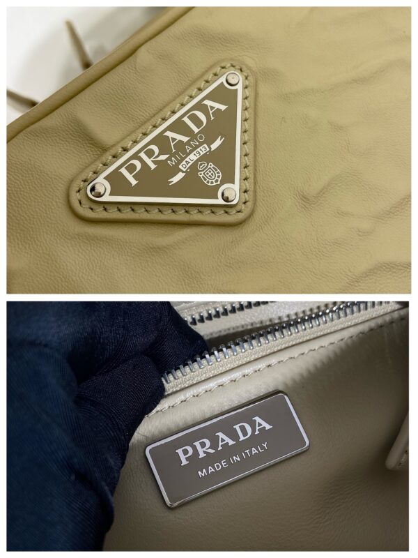 Prada Nappa antique leather multi-pocket shoulder bag