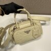 Prada Antique nappa leather multi-pocket top-handle bag