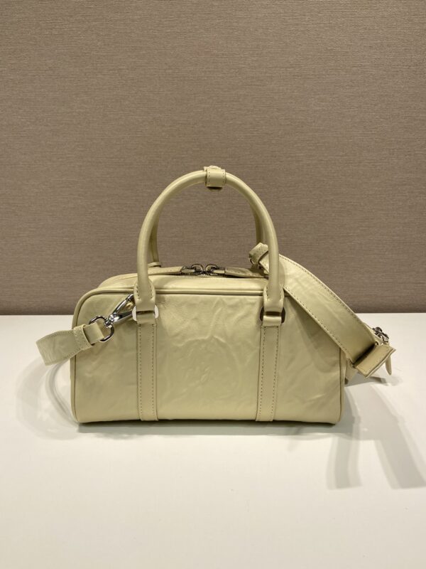 Prada Antique nappa leather multi-pocket top-handle bag