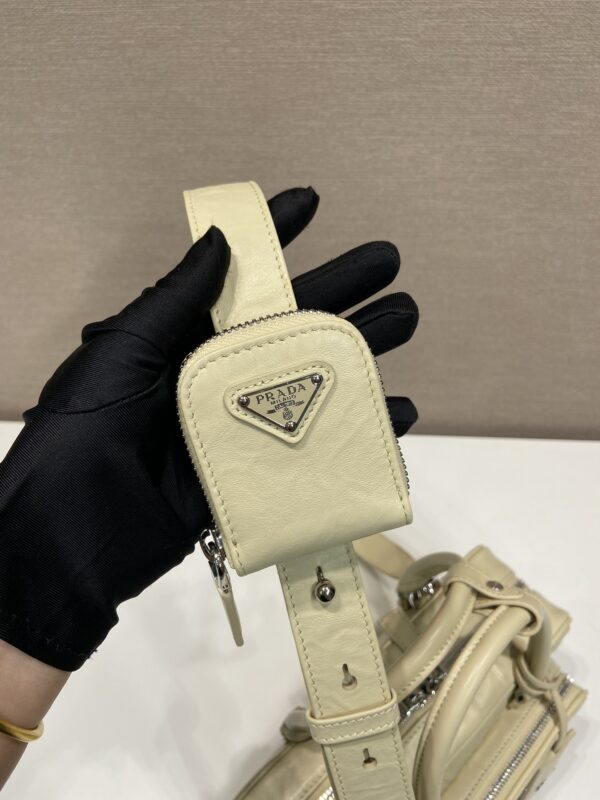 Prada Antique nappa leather multi-pocket top-handle bag