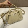 Prada antique nappa leather top handle bag