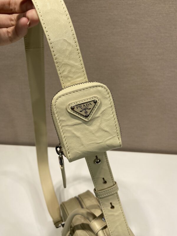 Prada antique nappa leather top handle bag