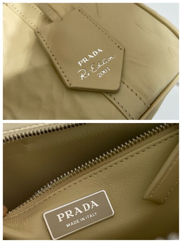 Prada antique nappa leather top handle bag