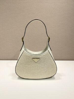 Prada Fabric and leather shoulder bag
