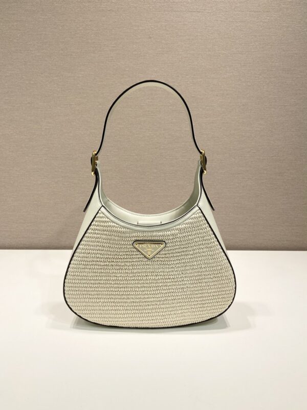 Prada Fabric and leather shoulder bag