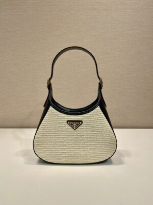 Prada Fabric and leather shoulder bag
