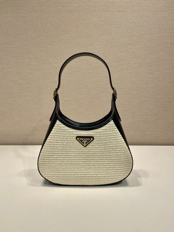 Prada Fabric and leather shoulder bag