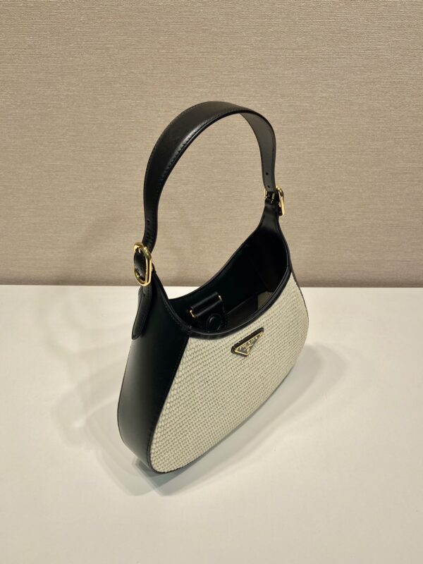 Prada Fabric and leather shoulder bag