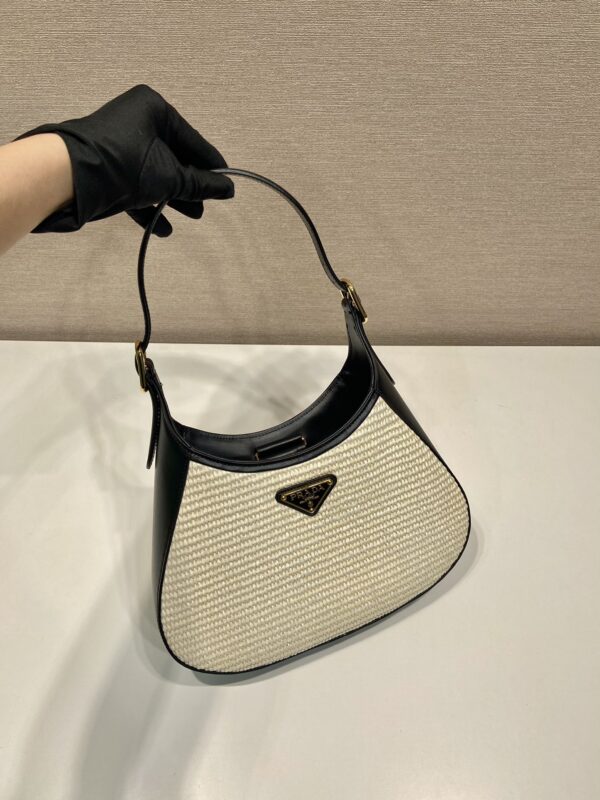 Prada Fabric and leather shoulder bag