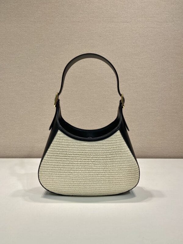 Prada Fabric and leather shoulder bag