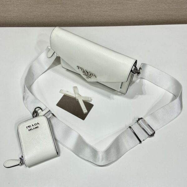 Prada Saffiano leather mini envelope bag